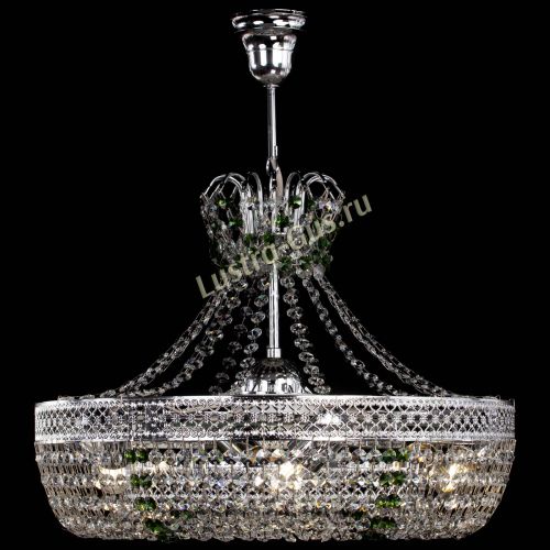 Люстра Венеция Кольцо с подвесом Зеленая в Саратове Гусь Хрустальный