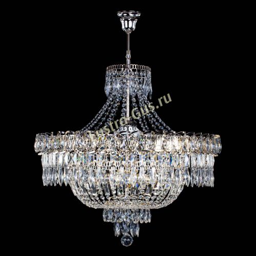 Люстра Водопад перо №8 с подвесом в Саратове Гусь Хрустальный