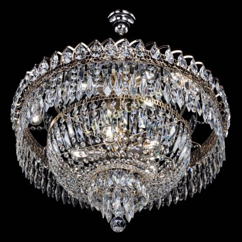 Люстра Водопад перо №8 с подвесом в Саратове Гусь Хрустальный