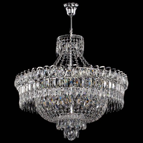 Люстра Водопад перо с подвесом в Саратове Гусь Хрустальный