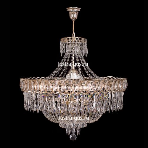 Люстра Водопад перо с подвесом в Саратове Гусь Хрустальный