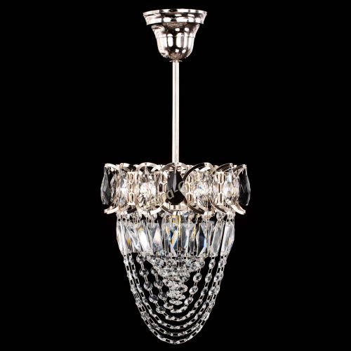 Люстра Водоворот №1 мини с подвесом черная в Саратове Гусь Хрустальный