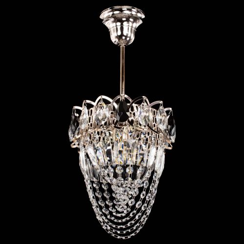 Люстра Водоворот №1 мини с подвесом черная в Саратове Гусь Хрустальный