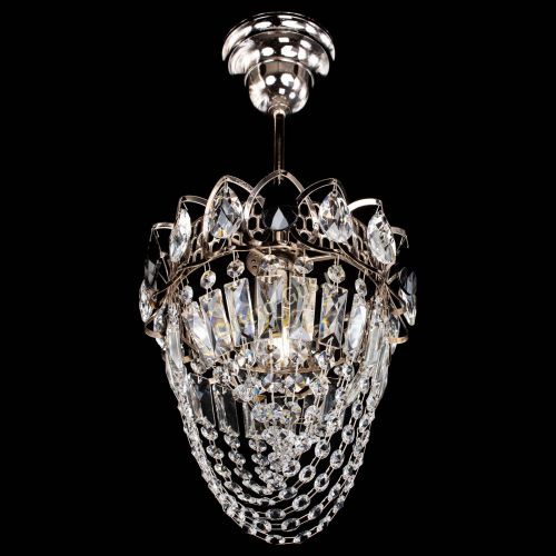 Люстра Водоворот №1 мини с подвесом черная в Саратове Гусь Хрустальный