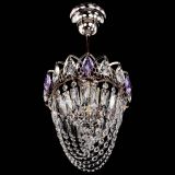 Люстра Водоворот №1 мини с подвесом фиолетовая в Саратове