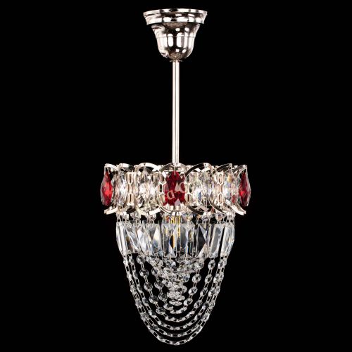 Люстра Водоворот №1 мини с подвесом красная в Саратове Гусь Хрустальный