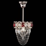 Люстра Водоворот №1 мини с подвесом красная в Саратове