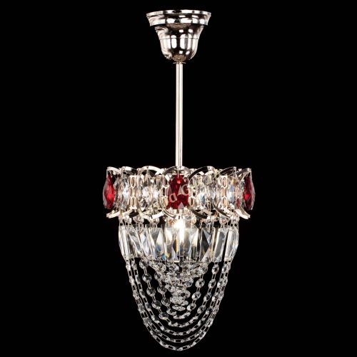 Люстра Водоворот №1 мини с подвесом красная в Саратове Гусь Хрустальный