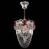 Люстра Водоворот №1 мини с подвесом красная в Саратове