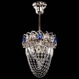 Люстра Водоворот №1 мини с подвесом синяя в Саратове