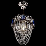 Люстра Водоворот №1 мини с подвесом синяя в Саратове