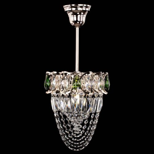 Люстра Водоворот №1 мини с подвесом зеленая в Саратове Гусь Хрустальный