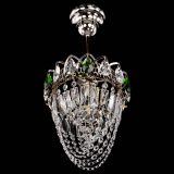 Люстра Водоворот №1 мини с подвесом зеленая в Саратове