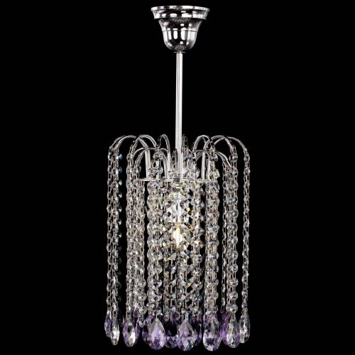 Люстра Зима капель журавлик фиолетовая в Саратове Гусь Хрустальный