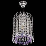 Люстра Зима капель журавлик фиолетовая в Саратове