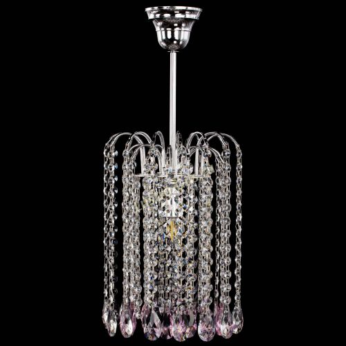 Люстра Зима капель журавлик розовая в Саратове Гусь Хрустальный