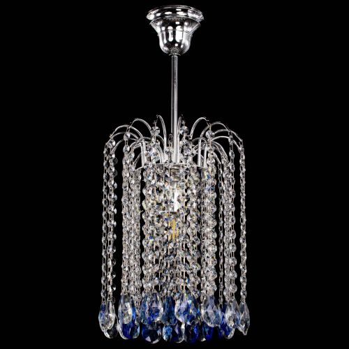 Люстра Зима капель журавлик синяя в Саратове Гусь Хрустальный