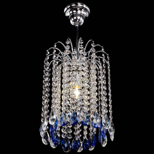 Люстра Зима капель журавлик синяя в Саратове Гусь Хрустальный