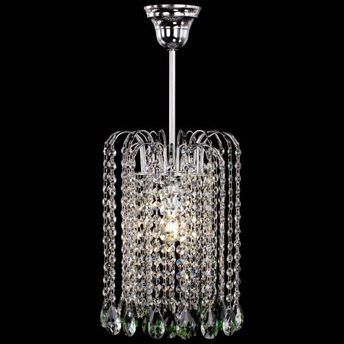 Люстра Зима капель журавлик зеленая в Саратове Гусь Хрустальный