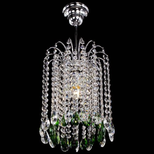 Люстра Зима капель журавлик зеленая в Саратове Гусь Хрустальный