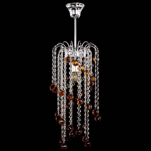 Люстра Зима каскад шар 30 чайная в Саратове Гусь Хрустальный