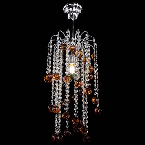 Люстра Зима каскад шар 30 чайная в Саратове Гусь Хрустальный