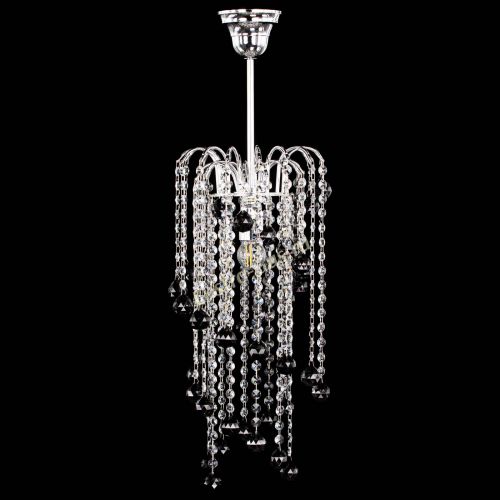 Люстра Зима каскад шар 30 черная в Саратове Гусь Хрустальный