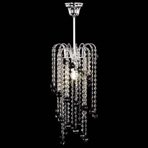 Люстра Зима каскад шар 30 черная в Саратове Гусь Хрустальный