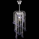 Люстра Зима каскад шар 30 фиолетовая в Саратове