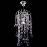 Люстра Зима каскад шар 30 фиолетовая в Саратове