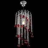 Люстра Зима каскад шар 30 красная в Саратове