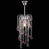 Люстра Зима каскад шар 30 розовая в Саратове