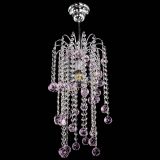 Люстра Зима каскад шар 30 розовая в Саратове