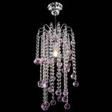 Люстра Зима каскад шар 30 розовая в Саратове