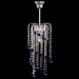 Люстра Зима каскад шар 30 синяя в Саратове