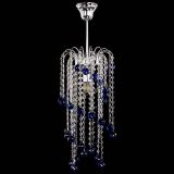 Люстра Зима каскад шар 30 синяя в Саратове