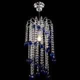 Люстра Зима каскад шар 30 синяя в Саратове