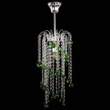 Люстра Зима каскад шар 30 зеленая в Саратове