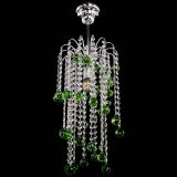 Люстра Зима каскад шар 30 зеленая в Саратове