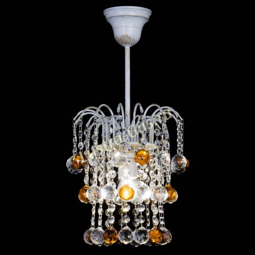 Люстра Зима шар чайная (белая патина)  в Саратове Гусь Хрустальный