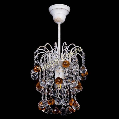 Люстра Зима шар чайная (белая патина)  в Саратове Гусь Хрустальный