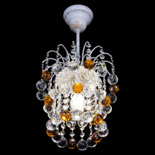 Люстра Зима шар чайная (белая патина)  в Саратове Гусь Хрустальный