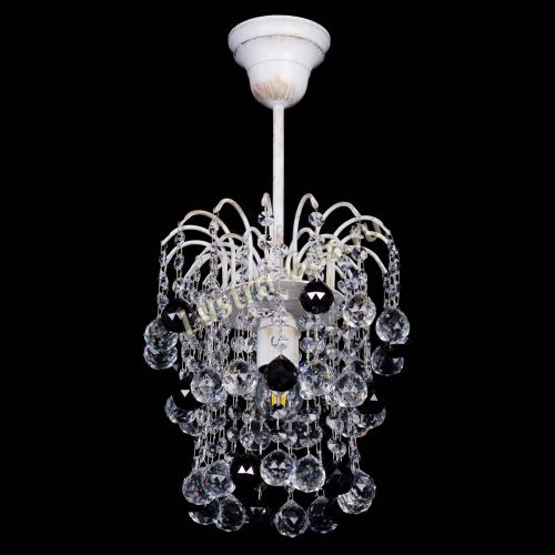 Люстра Зима шар черная (белая патина)  в Саратове Гусь Хрустальный