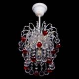 Люстра Зима шар красная (белая патина)  в Саратове