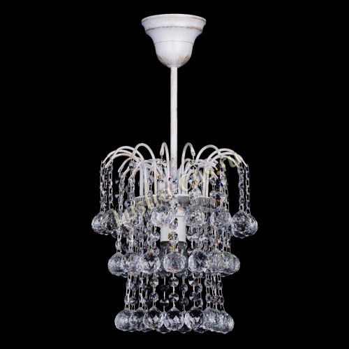 Люстра Зима шар белая в Саратове Гусь Хрустальный