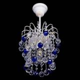 Люстра Зима шар синяя (белая патина)  в Саратове