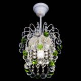 Люстра Зима шар зеленая (белая патина)  в Саратове