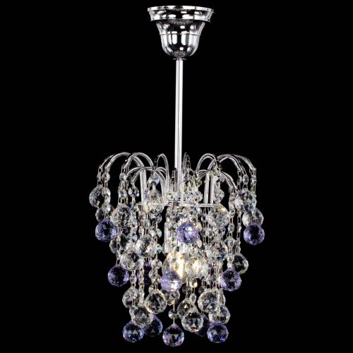 Люстра Зима шар фиолетовая в Саратове Гусь Хрустальный
