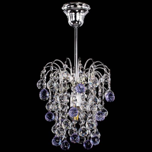 Люстра Зима шар фиолетовая в Саратове Гусь Хрустальный