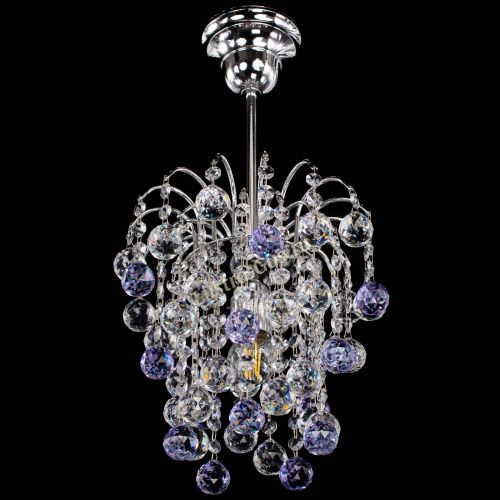 Люстра Зима шар фиолетовая в Саратове Гусь Хрустальный